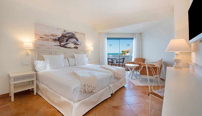 Doppelzimmer mit Meerblick im Iberostar Andalucia Playa / Golfreisen Costa de la Luz