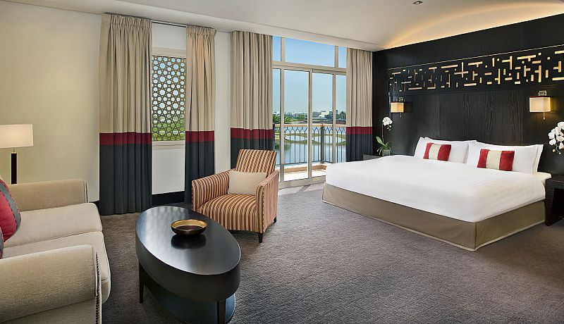 Doppelzimmer Deluxe Golfview im The Address Montgomerie / Golfreise Dubai