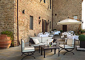 Restaurant La Rocca im Hotel Il Castelfalfi, Toskana / Golfreisen Italien